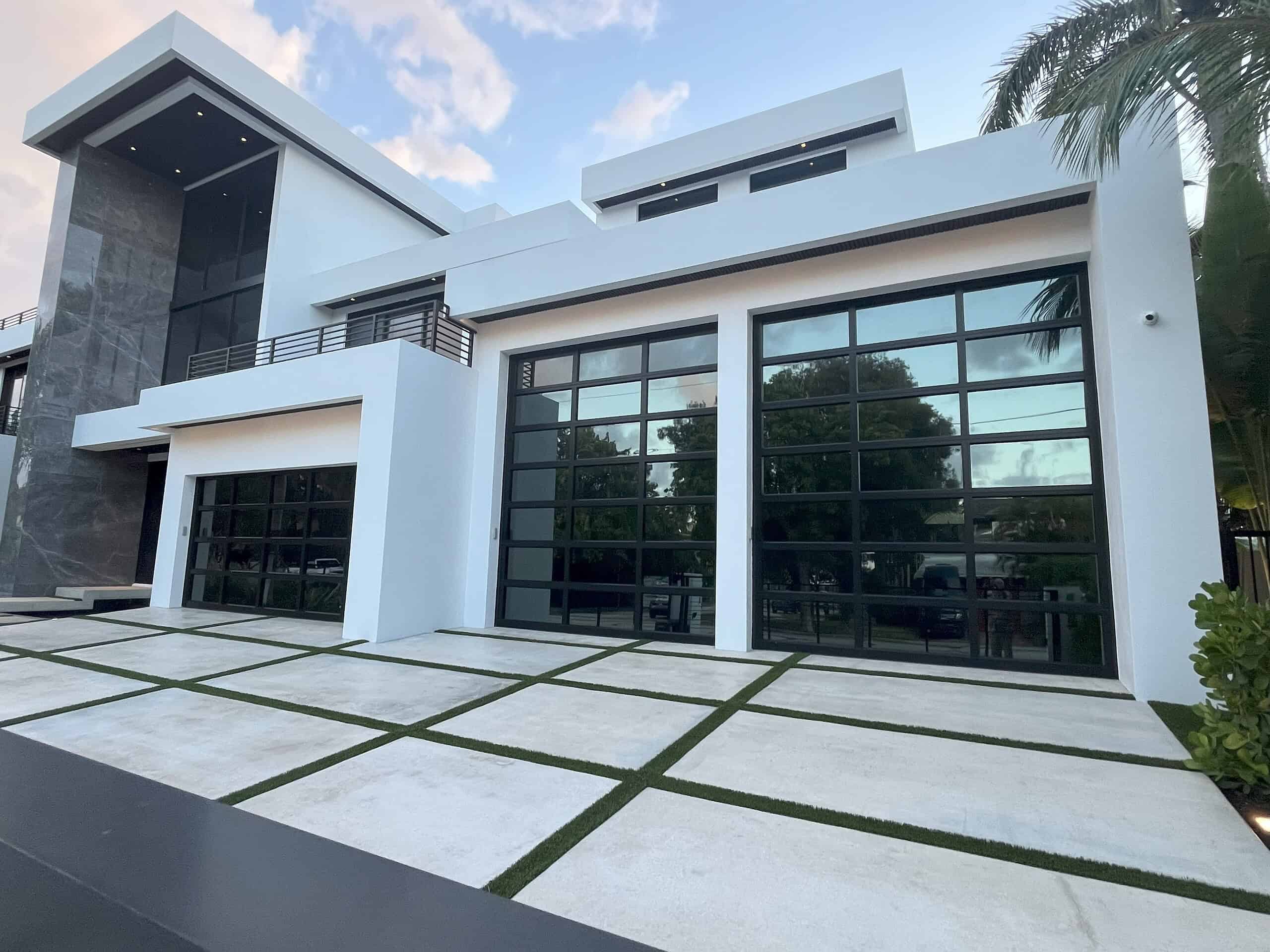 Sleek black garage doors — Naples, FL